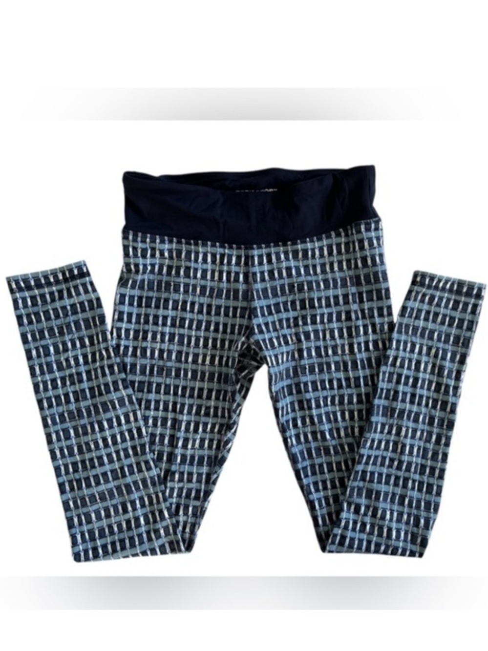 Tory Sport Women's Blue and White Patterned Leggings